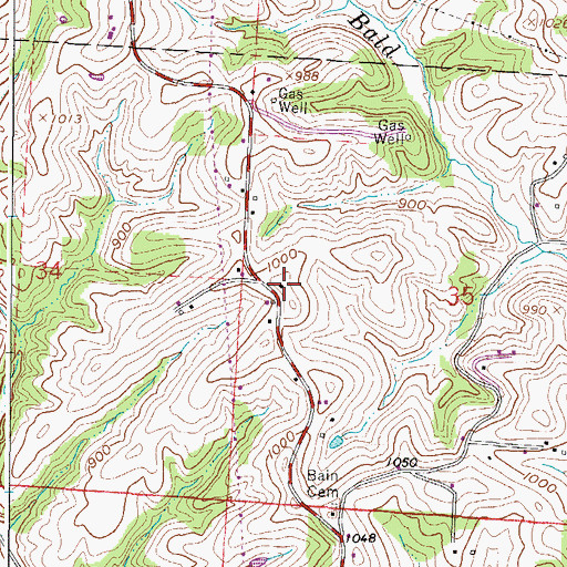 Topographic Map of Simpson School (historical), OH
