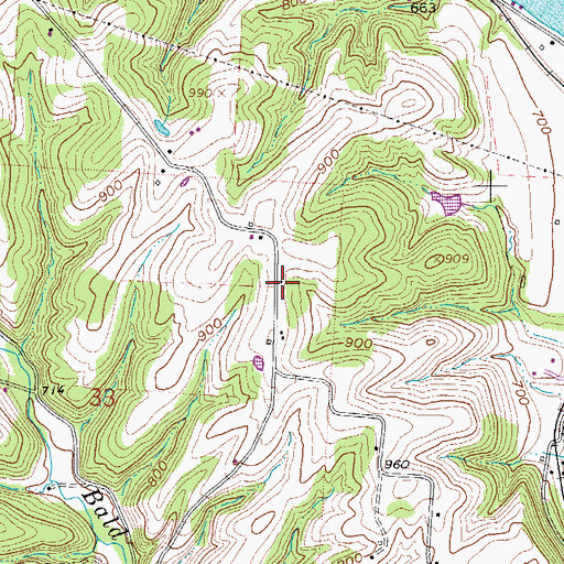 Topographic Map of Newton Ridge School (historical), OH