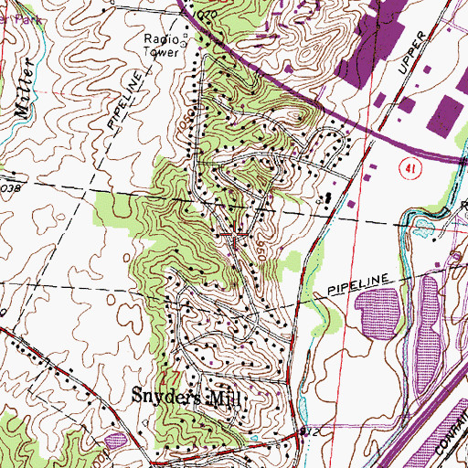 Topographic Map of Forest Hills, OH