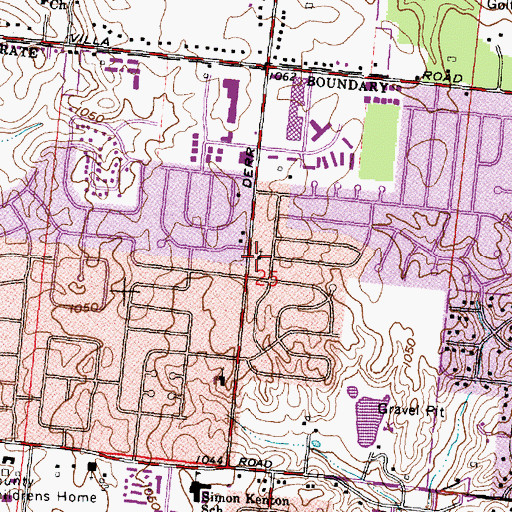 Topographic Map of Northside Christian Church, OH