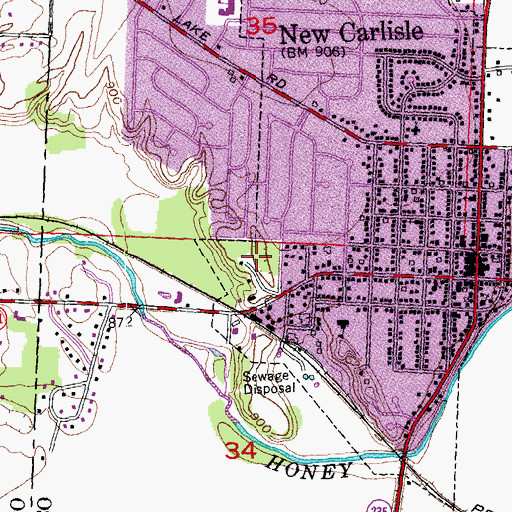 Topographic Map of Smith Park, OH