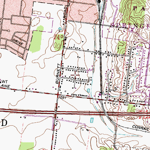 Topographic Map of Southridge, OH