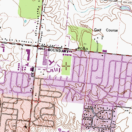Topographic Map of Willa Park, OH