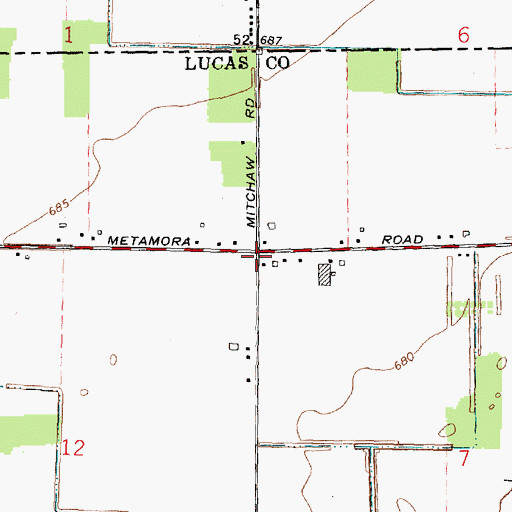 Topographic Map of Smith Siding (historical), OH