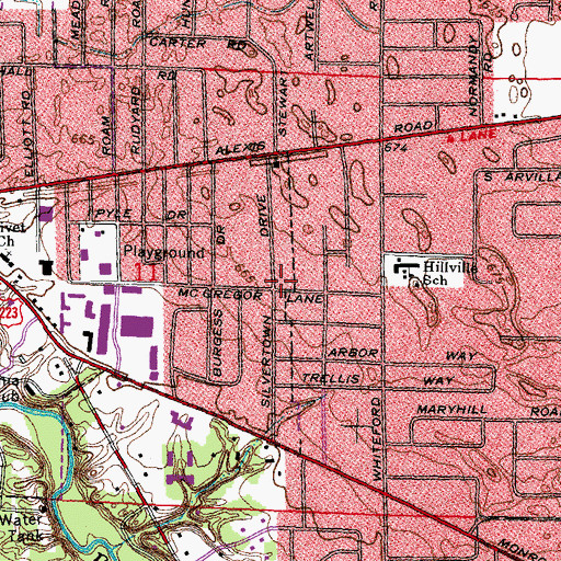 Topographic Map of Cathedral Christian Academy, OH