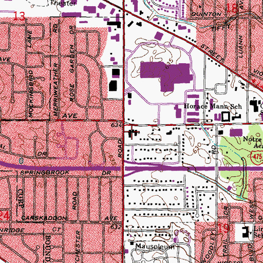 Topographic Map of Hope United Methodist Church, OH