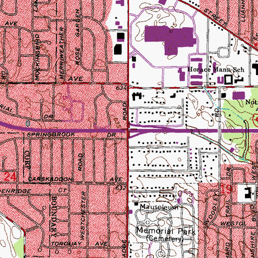 Topographic Map of Interchange 16, OH