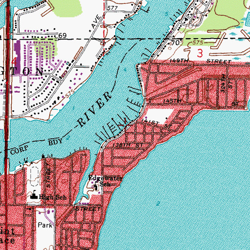Topographic Map of Ottawa River Yacht Club, OH