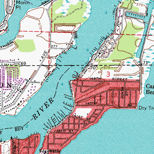 Topographic Map of Jocketts Marina, OH