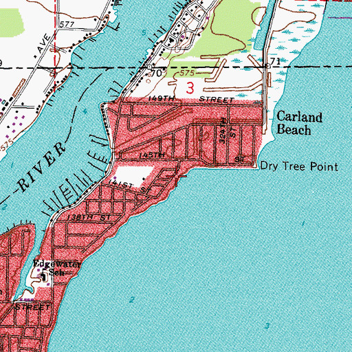 Topographic Map of Jolly Roger Sailing Club, OH