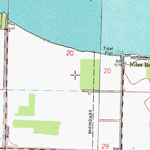 Topographic Map of Maumee Bay State Park, OH