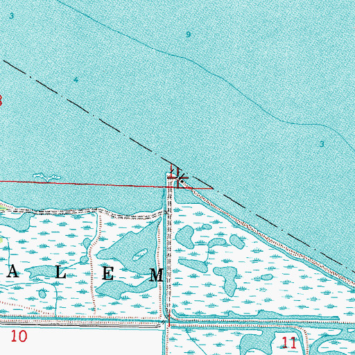 Topographic Map of Willow Club, OH