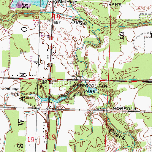Topographic Map of Hatch School (historical), OH