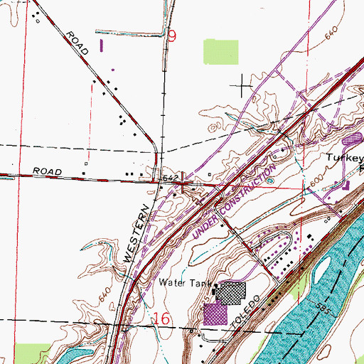 Topographic Map of Presque Isle (historical), OH