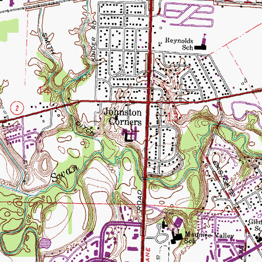 Topographic Map of Holy Spirit Seminary, OH