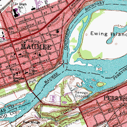 Topographic Map of Sentinel Point, OH