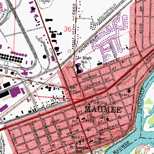 Topographic Map of Riverview Christian Church, OH