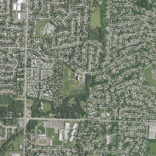 Aerial/Satellite Image of Studebaker Junior High School, OH
