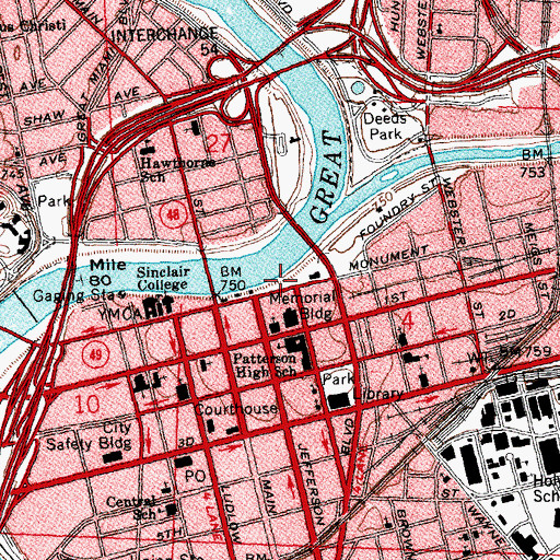 Topographic Map of Van Cleve Park, OH