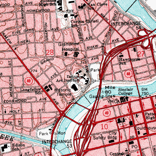 Topographic Map of Stoddard Hill, OH