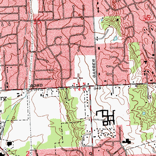 Topographic Map of Northwood Elementary School, OH