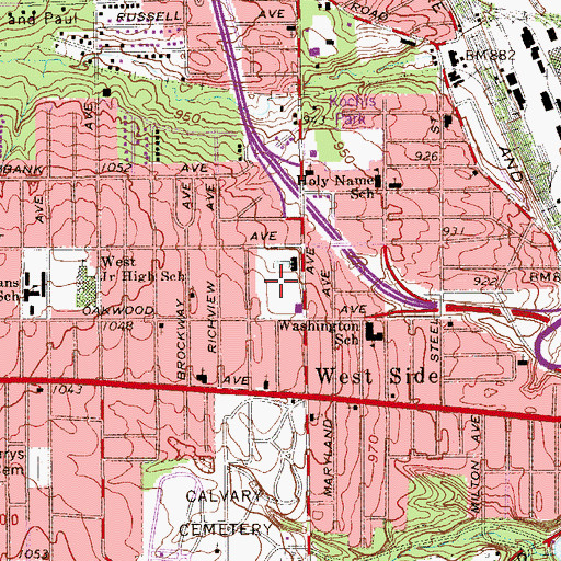 Topographic Map of Boris Field, OH