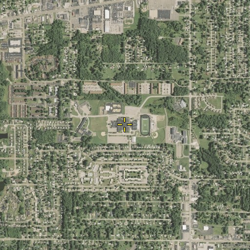 Aerial/Satellite Image of Fitch High School, OH