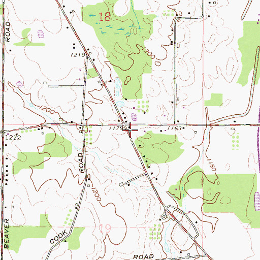 Topographic Map of Boyer School (historical), OH