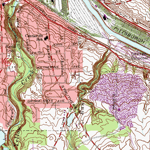 Topographic Map of Nebo Field, OH