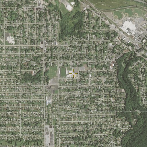 Aerial/Satellite Image of Struthers High School, OH
