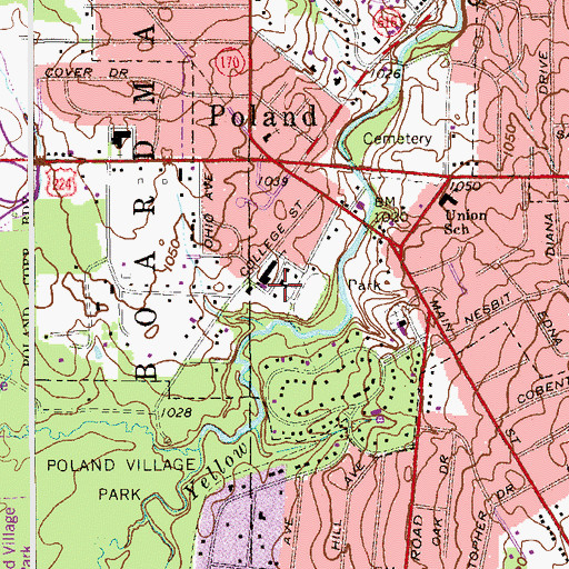 Topographic Map of McKinley Elementary School, OH
