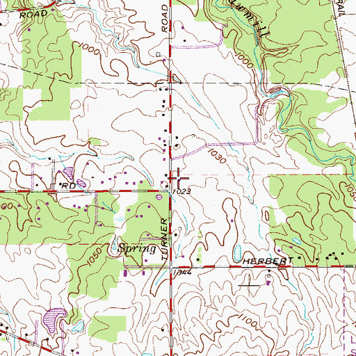 Topographic Map of Turner Street School (historical), OH