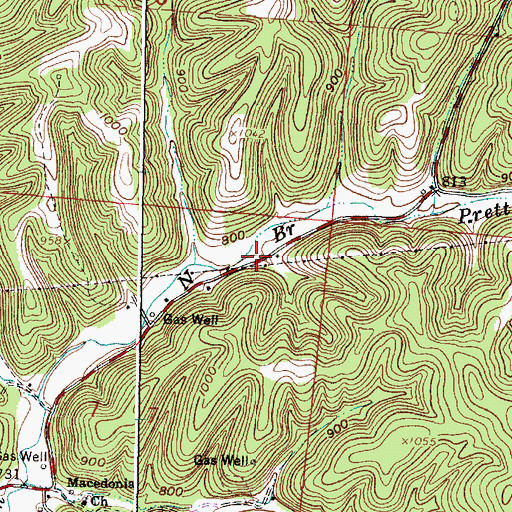 Topographic Map of Anderson School (historical), OH