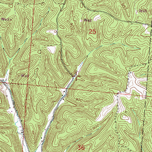 Topographic Map of Beech Grove School (historical), OH