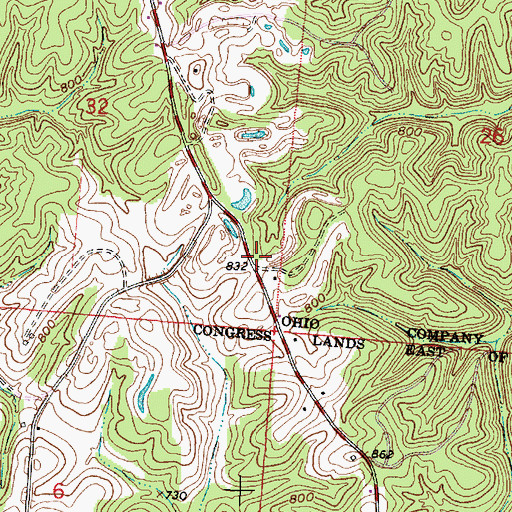 Topographic Map of Cooney School (historical), OH