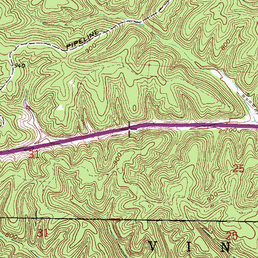 Topographic Map of Haggerty School (historical), OH