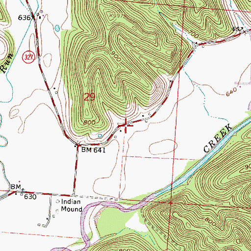 Topographic Map of Timmons School (historical), OH