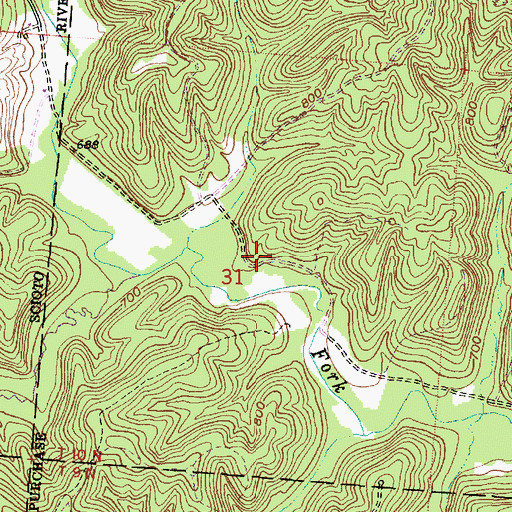 Topographic Map of Vinton Furnace (historical), OH