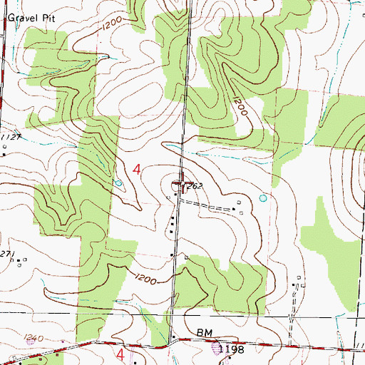 Topographic Map of Summit School (historical), OH