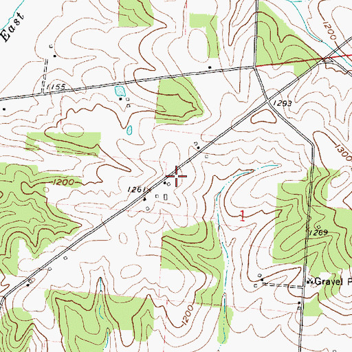 Topographic Map of Knotty Oak School (historical), OH