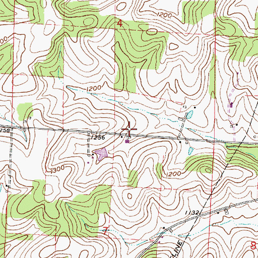 Topographic Map of Ireland School (historical), OH