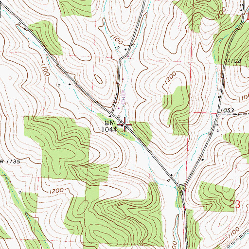 Topographic Map of Jericho School (historical), OH