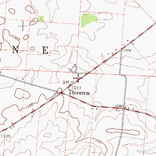 Topographic Map of School Number 5 (historical), OH