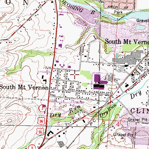 Topographic Map of Lamb Park, OH