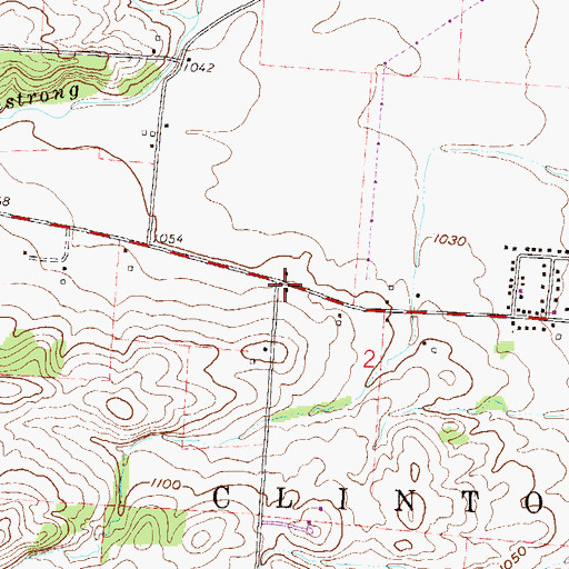 Topographic Map of Fairview School (historical), OH