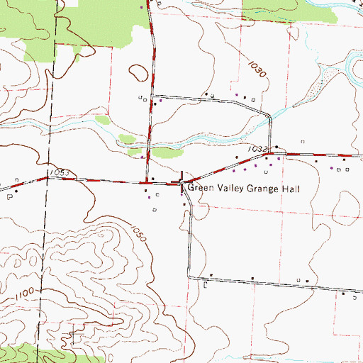 Topographic Map of Boner School (historical), OH