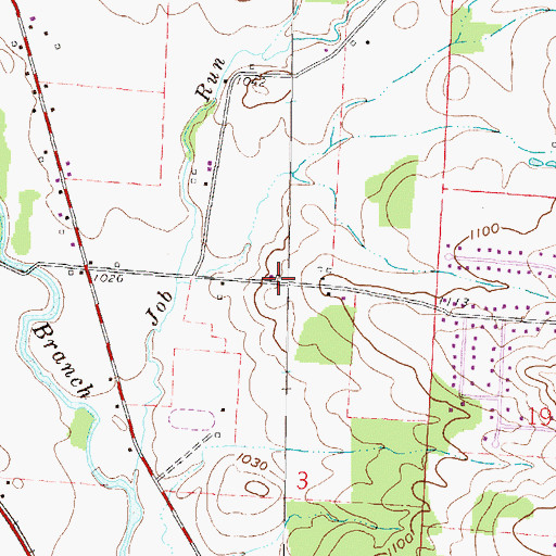 Topographic Map of Union School (historical), OH