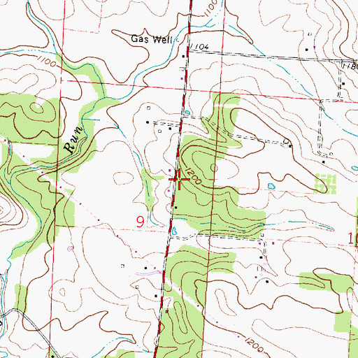 Topographic Map of School Number 1 (historical), OH