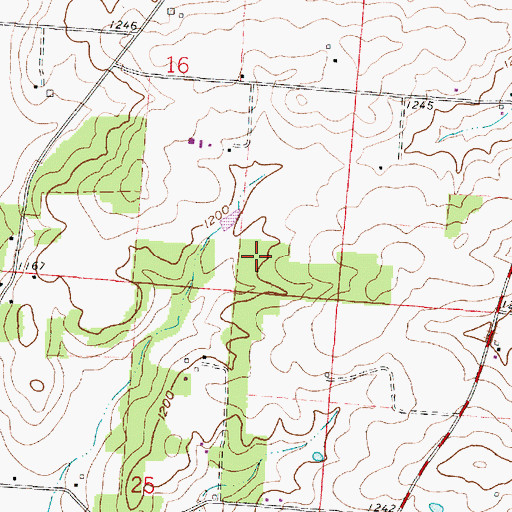 Topographic Map of Pike School (historical), OH