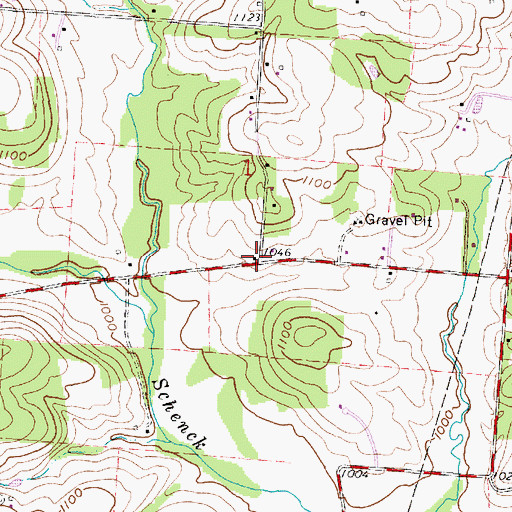 Topographic Map of Valley School (historical), OH